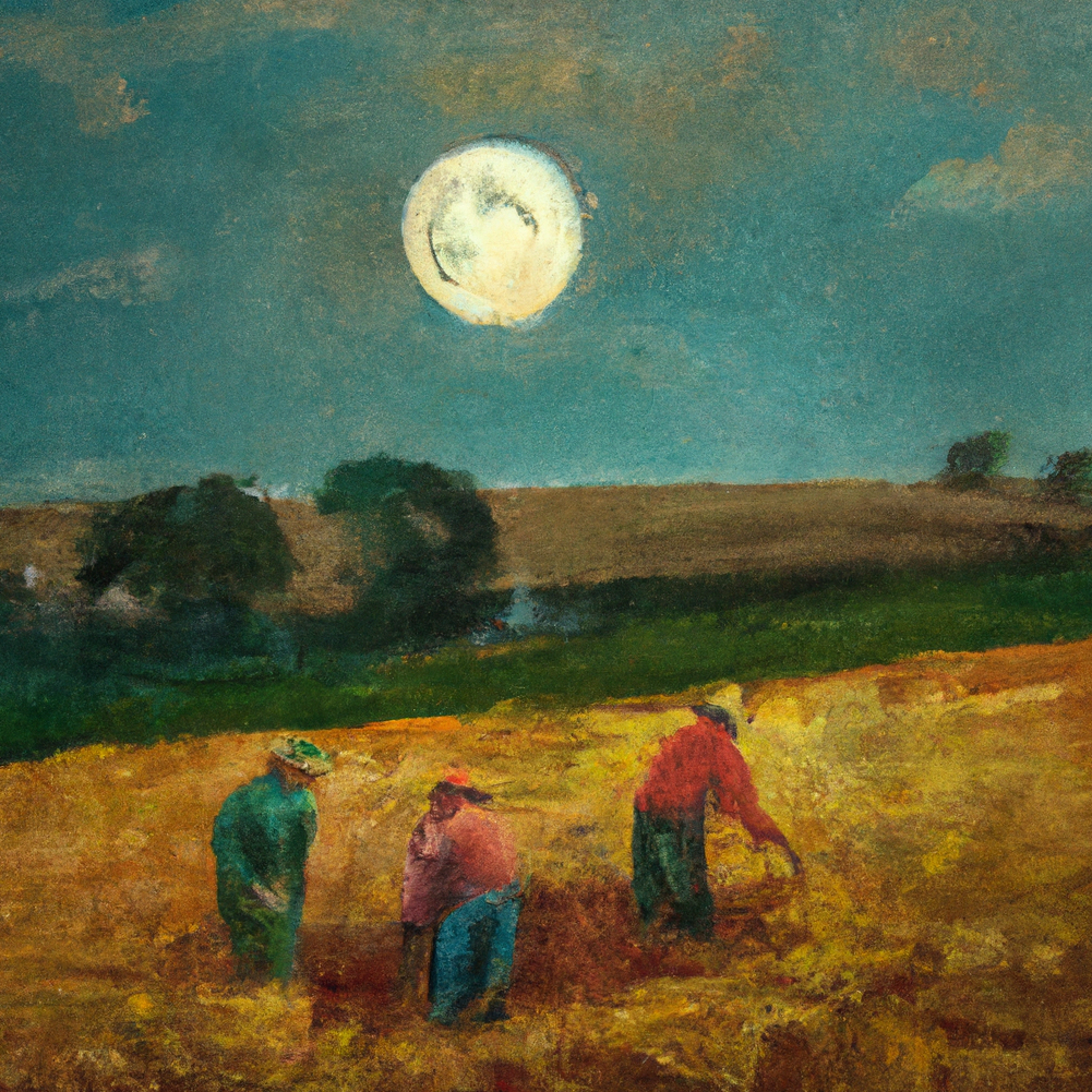 Harvest moon painting